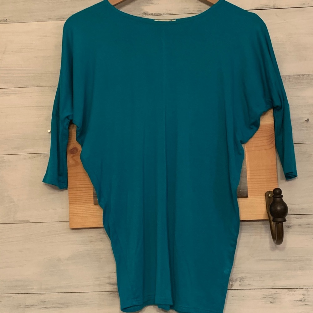 Pomelo 3/4 sleeve Tunic Jewel Green Girls xl